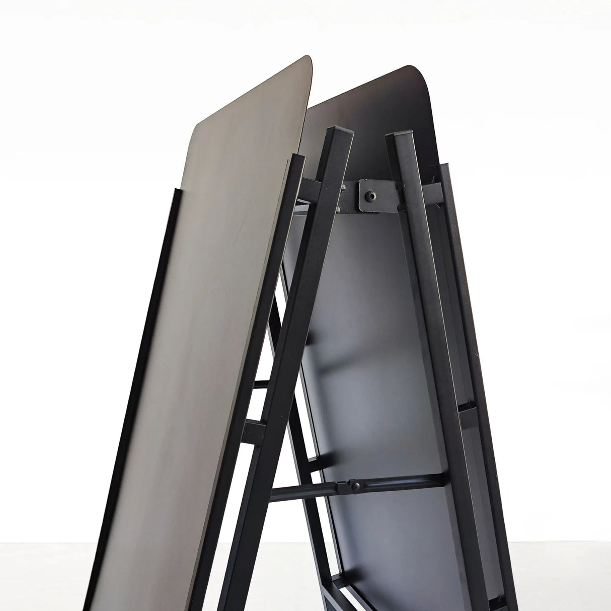 A Frame Pavement Sign – All Black Metal A Board