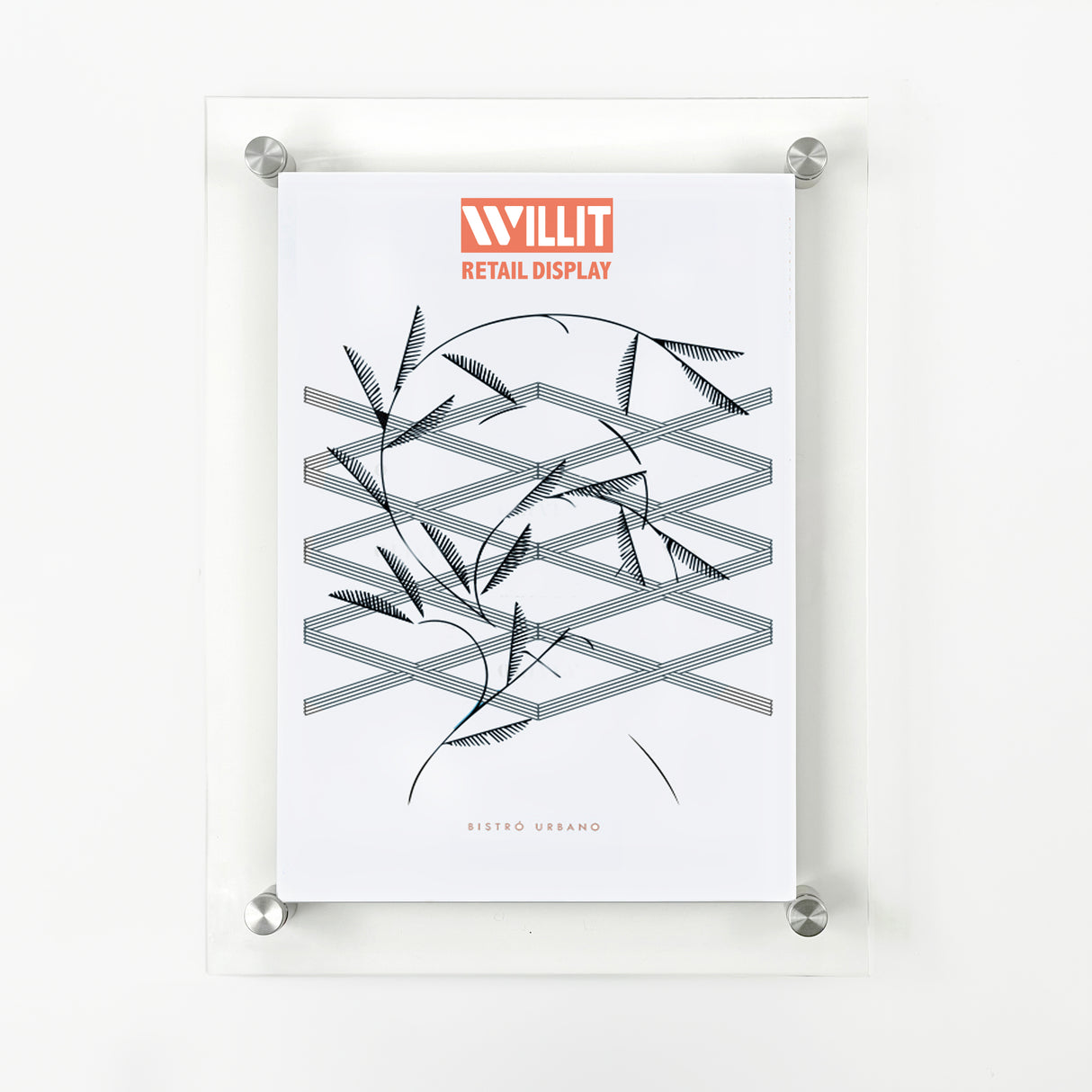 Wall Mount Acrylic Sign Holder