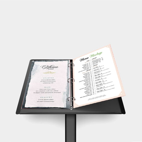 Floor Standing Metal Menu Lectern