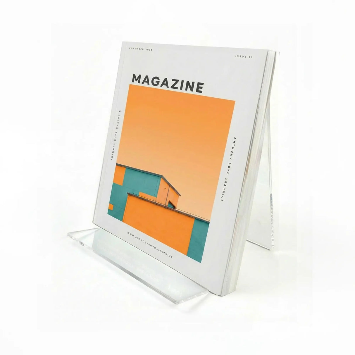 Clear Acrylic Product Display Stand - V Shape