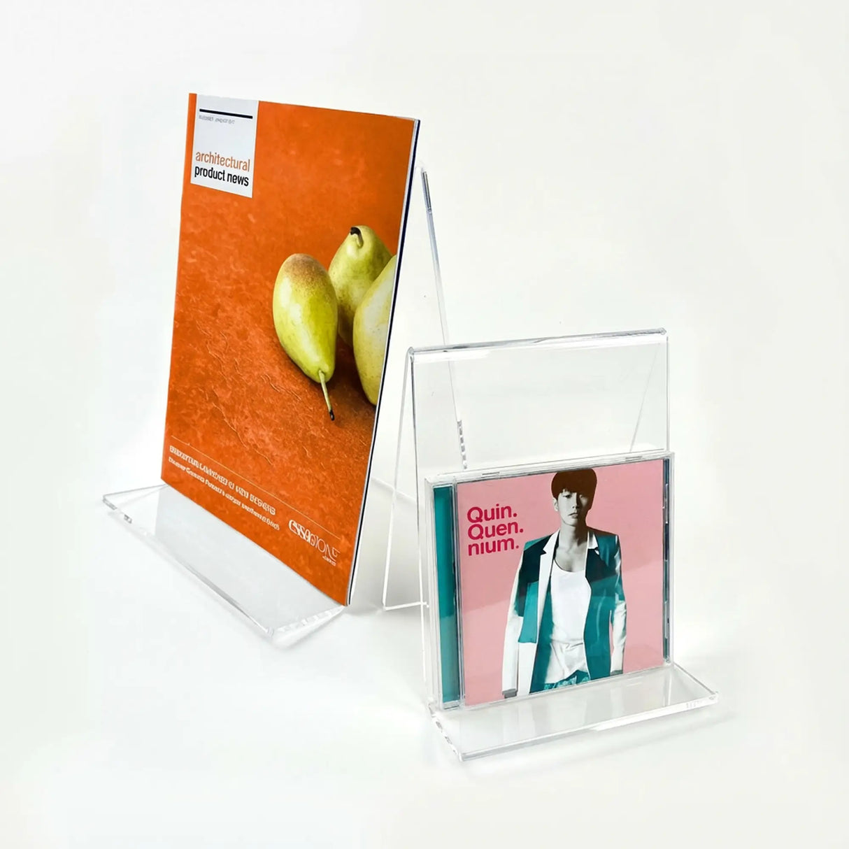 Clear Acrylic Product Display Stand - V Shape