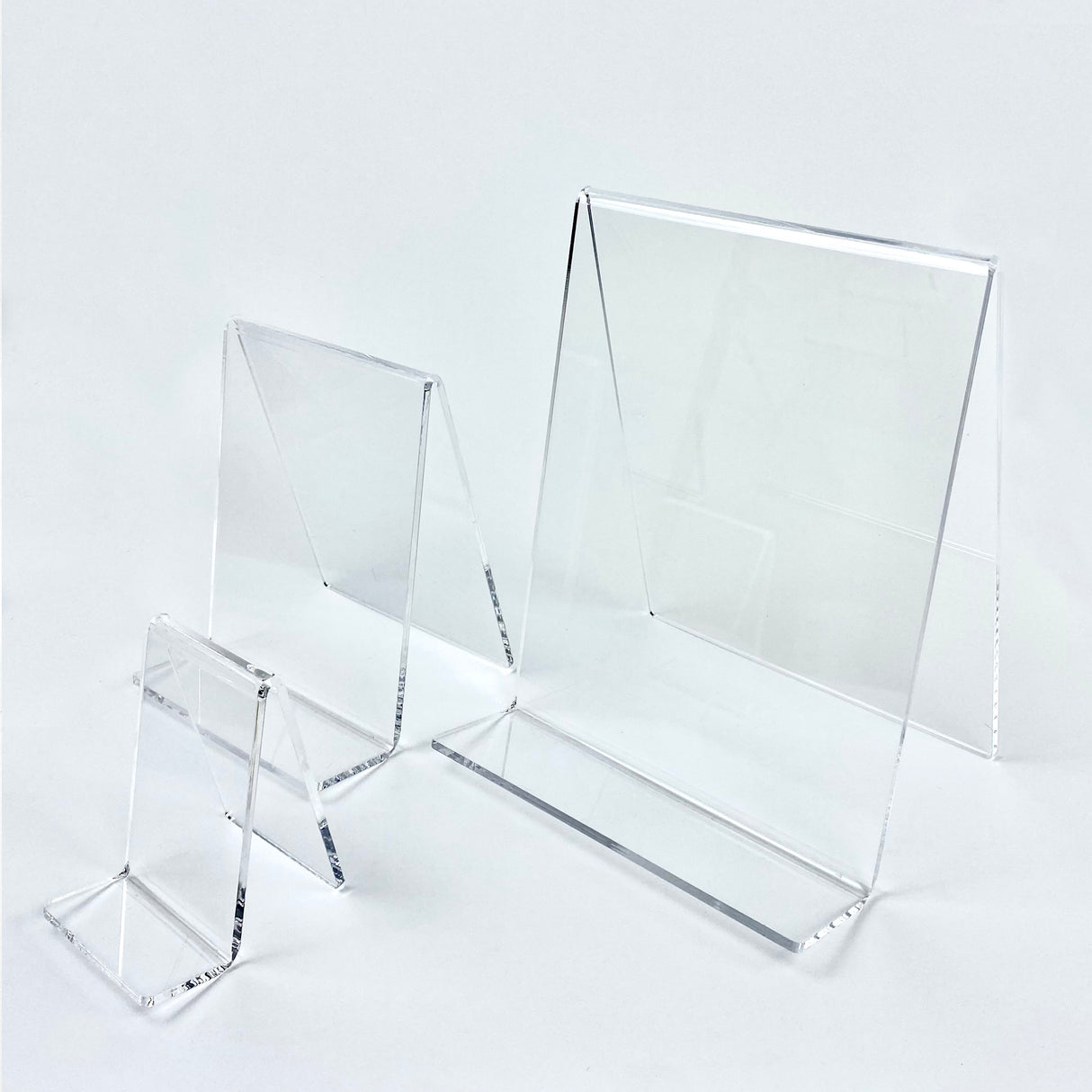 Clear Acrylic Product Display Stand - V Shape