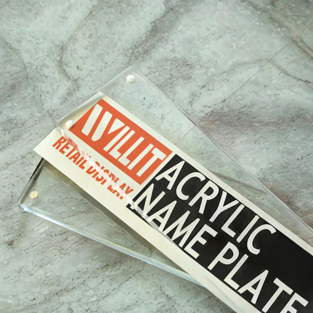 Product Information Display Holder - Magnetic Clear