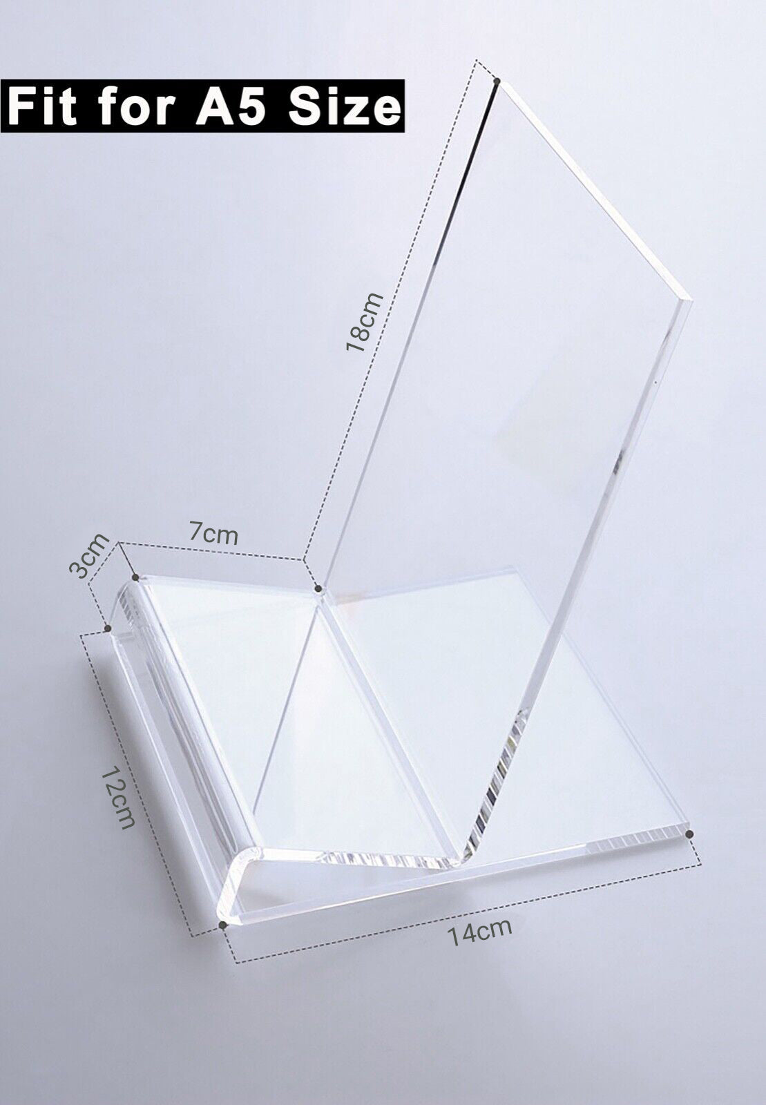 Clear Acrylic Product Display Stand - L Shape