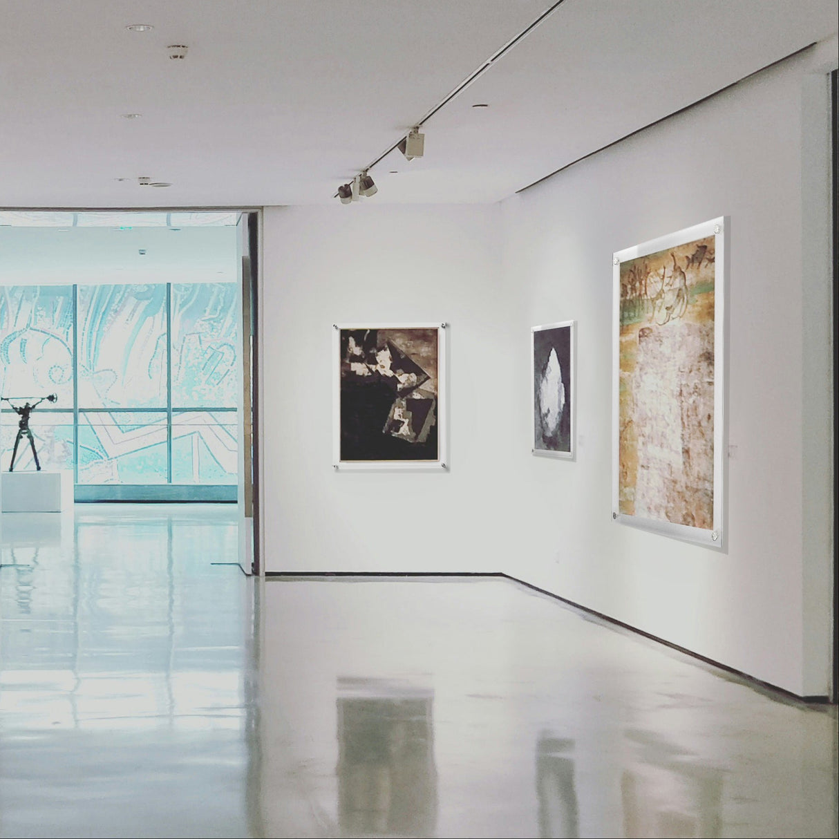 wall mount sign holder museum