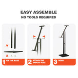 Single Sided Adjustable Floor Stand Poster Display