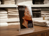 Clear Acrylic Tabletop Sign Holder / Photo Frame - A6 to A3