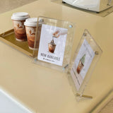 Clear Acrylic Tabletop Sign Holder / Photo Frame - A6 to A3