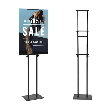 Adjustable Double Sided Poster Display Stand x5 value pack