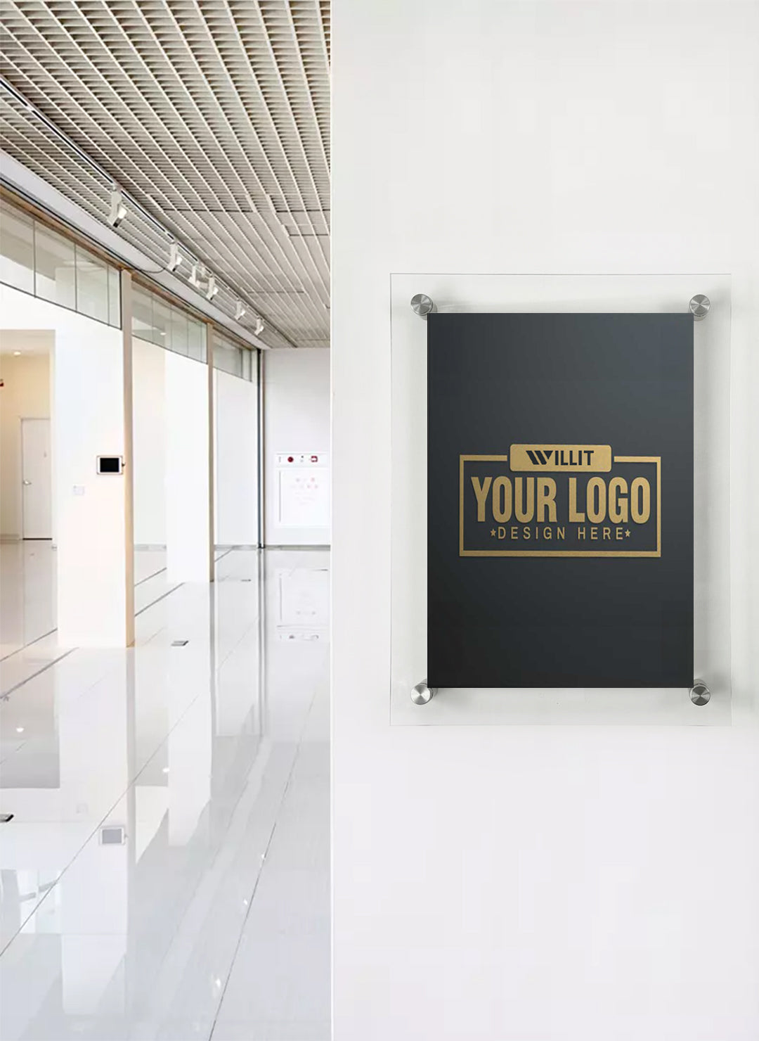 Wall Mount Acrylic Sign Holder