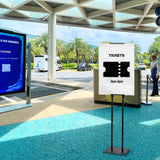 double sided sign stand for hotel