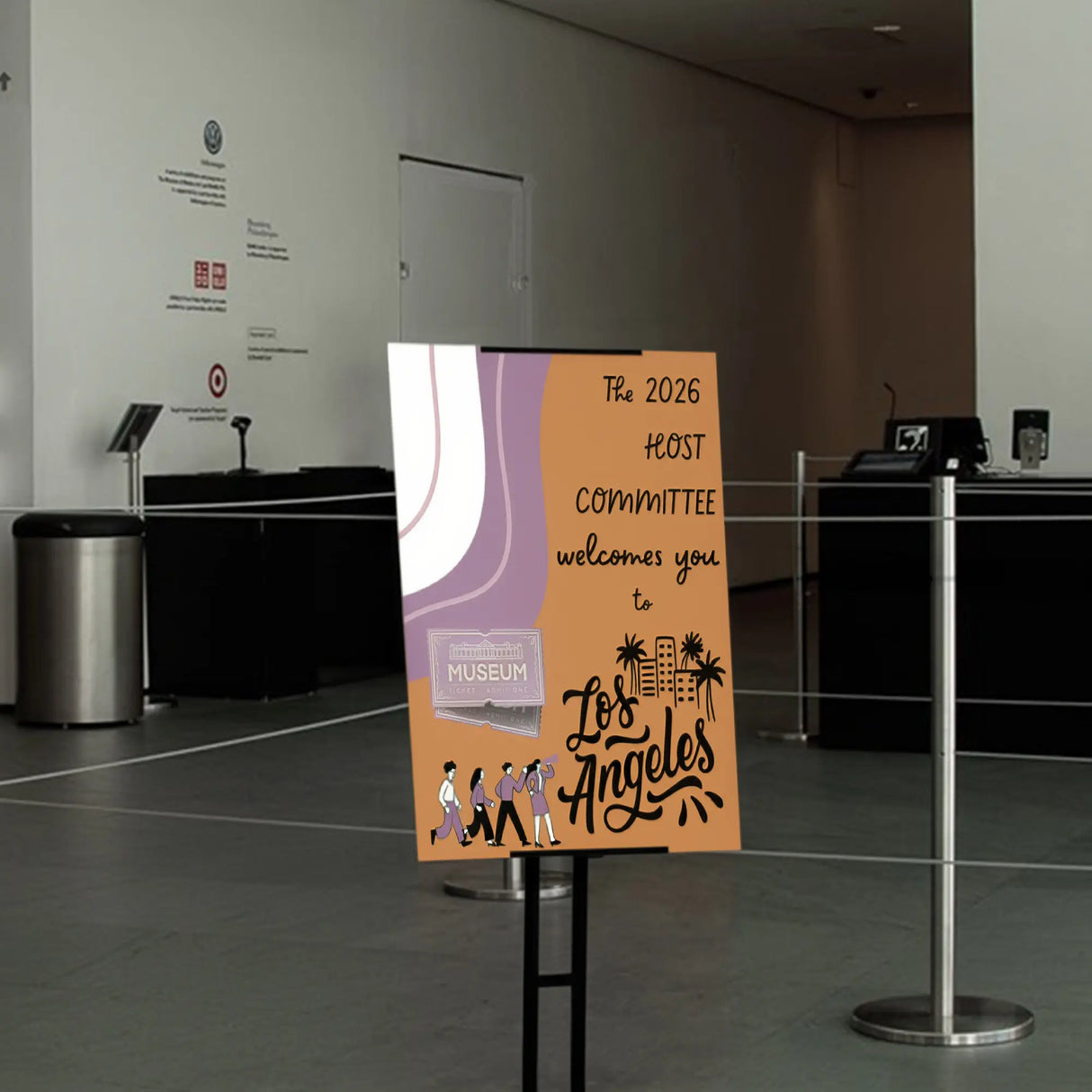 A1 poster stand for events