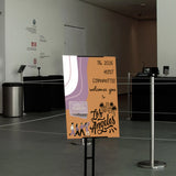A1 poster stand for events