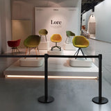 crowd control stanchion for exhibition