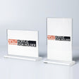 Double Sided Acrylic Sign Holder, Landscape and Portrait Orientation